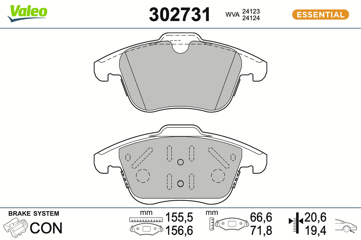 BRAKE PADS FIRST RANGE ROVER EVOQUE FR
